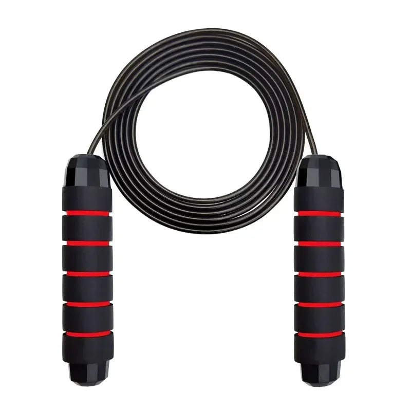 Adjustable Tangle-Free Speed Jump Rope - Ball Bearing Skipping Rope with Foam Handles for Home Workouts, Fitness & Cardio