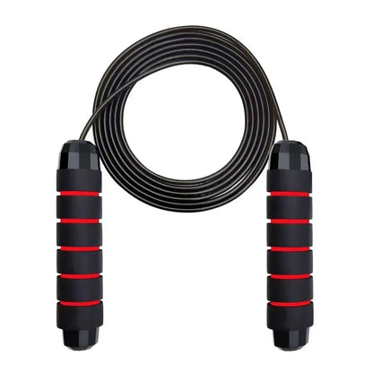 Adjustable Tangle-Free Speed Jump Rope - Ball Bearing Skipping Rope with Foam Handles for Home Workouts, Fitness & Cardio