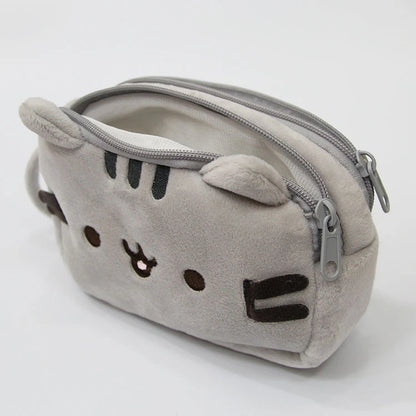Cute Pusheen Cat Pencil Case - Large-Capacity Cartoon Stationery Organizer, Multipurpose Travel and Cosmetic Storage Pouch, Gift for Students