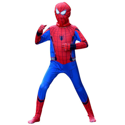Men's Amazing Spiderman Cosplay Costume – Miles Morales Superhero Zentai Bodysuit Jumpsuit for Boys, Girls, Halloween & Christmas