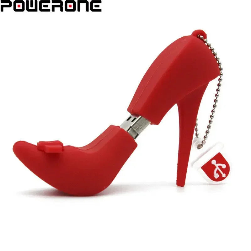 High-Heeled Shoes USB Flash Drive – 16GB/32GB/64GB/128GB Creative Handbag Memory Stick for Women