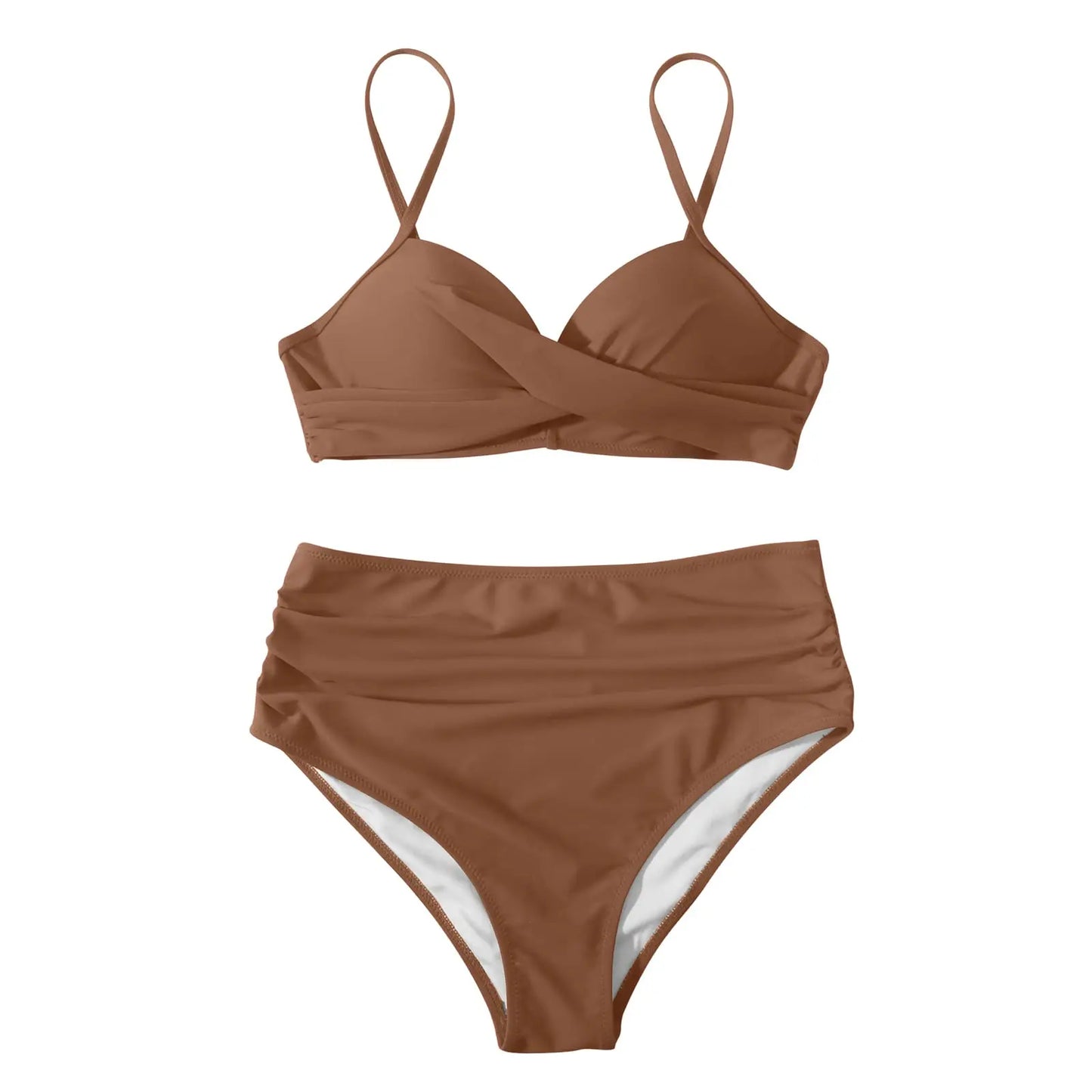 Vintage High Waist Bikini Set 2025 – Women’s Push-Up Printed Swimwear Summer Beach Bathing Suit