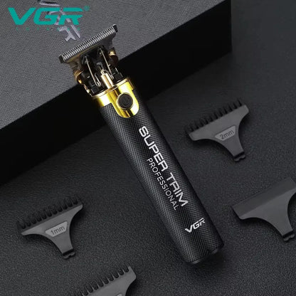 VGR T9 Professional Hair Trimmer – Rechargeable Electric Barber Clippers, Metal Haircut Machine for Men V-082