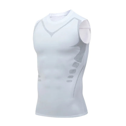 Men’s Compression Tank Top — Sleeveless Quick-Dry Gym Shirt for Fitness, Bodybuilding & Workout