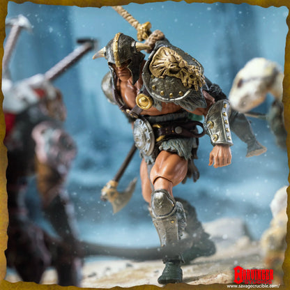 1/12 7-Inch Savage Crucible Action Figure — Harbinger Studios Wave 2 Jaeger Nashom Krieger Whoman Barbarian Anime Collectible Gift