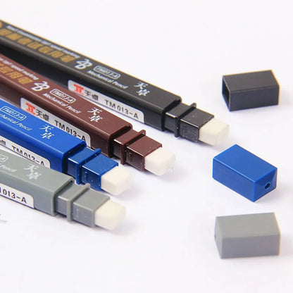 2B Mechanical Pencil Set - 1 Pencil with 6 No-Sharpening Lead Refills for Writing & Drawing