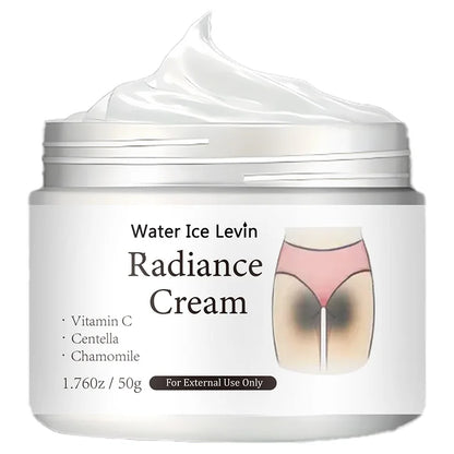 50g Brightening Body Cream with Vitamin C – Moisturizing Formula for Underarms, Joints & Inner Thigh Skin Care, Smooth & Even-Tone Appearance