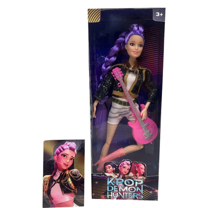 2025 Anime K-Pop Demon Hunters 30CM Vinyl Doll – Rumi Mira Zoey Birthday Gift for Girls