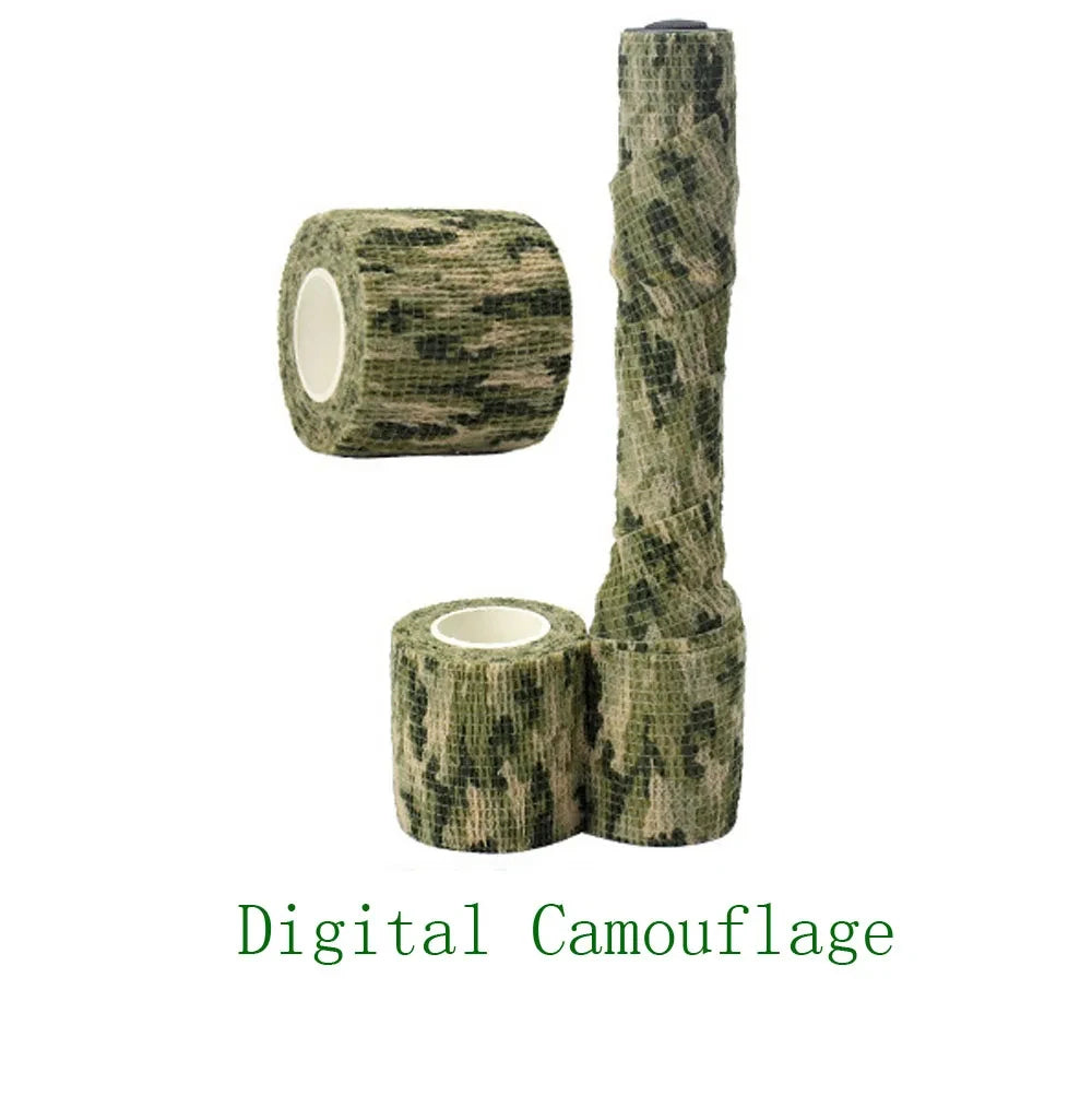 4.5m x 5cm Camouflage Stealth Tape - Waterproof Outdoor Camo Wrap for Hiking, Camping and Hunting, 1 Roll