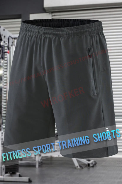 Men's Quick-Dry Running Shorts – Knee-Length Casual Fitness & Gym Training Shorts 2022