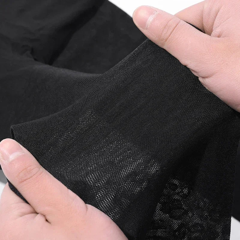 Vintage Gothic Sheer Pantyhose – Sexy Black Leopard Print Transparent Tights for Women