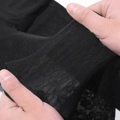 Vintage Gothic Sheer Pantyhose – Sexy Black Leopard Print Transparent Tights for Women