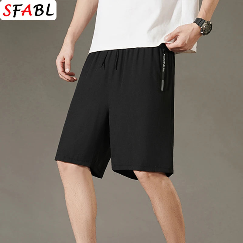 Men's Summer Beach Shorts – Quick-Drying, Breathable Elastic Fitness & Running Casual Shorts