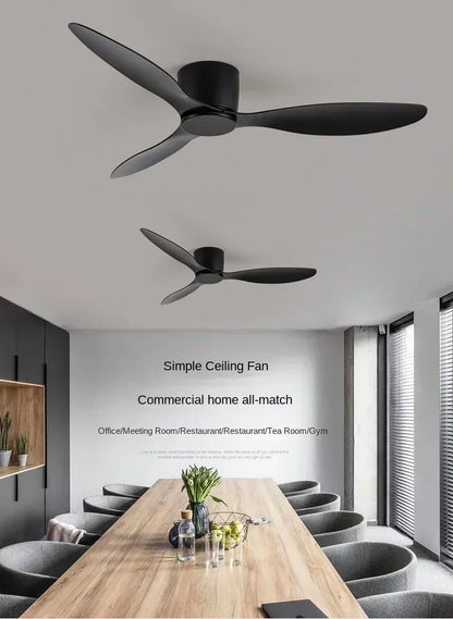 LED Ceiling Mounted Fan Light - Nordic Style Decorative Ceiling Fan for Living Room, Restaurant, and Minimalist Household Use