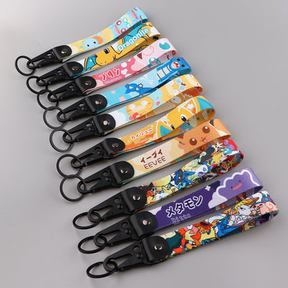 Anime Dinosaur Keychain Lanyard – Cute Car Keyring Toy Bag Pendant & Key Holder Gift