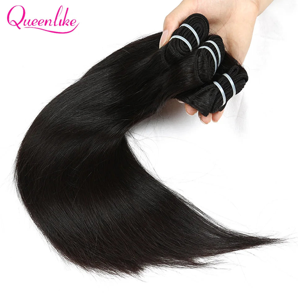 15A Double Drawn Vietnamese Raw Straight Human Hair Bundles – 20-26 Inch Top Quality Hair Extensions