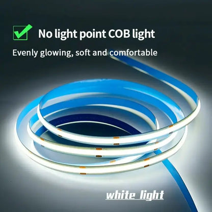 LED COB Light Strip – Flexible USB 5V Touch Dimmer Tape for Indoor Lighting, DIY TV, Mirror Backlight & Wall Decor