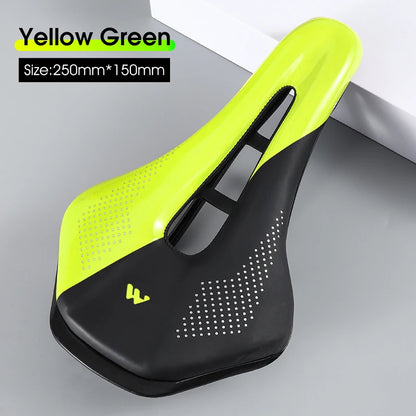WEST BIKING Bicycle Saddle - Comfortable Hollow PU Leather Road Bike Seat Cushion for Cycling