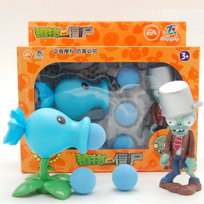 Plants vs Zombies 2 Toy Figure Set – Mechanical Shark & Wild West Gargantuar Game Character Collectible Gift