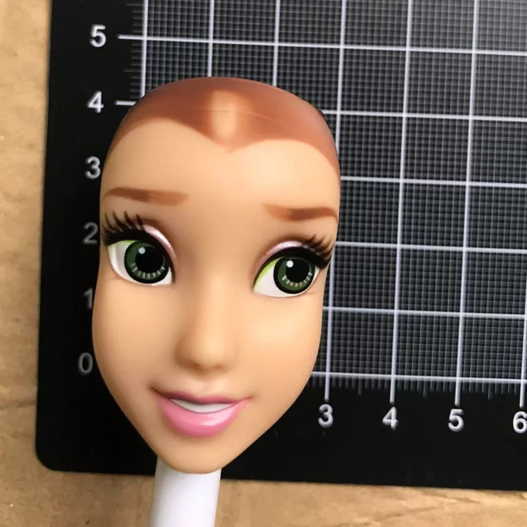 DISNEY Doll Heads – Bald Red Hair King, Queen & Alice with Makeup for DIY Dressing & Accessories