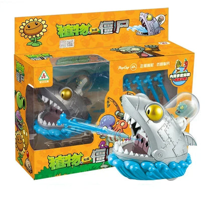 Plants vs Zombies 2 Toy Figure Set – Mechanical Shark & Wild West Gargantuar Game Character Collectible Gift