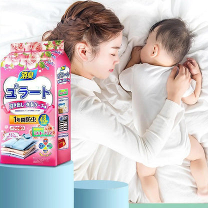 48pcs Closet Scent Bags – Camphor Insect Repellent & Moisture-Proof Wardrobe Deodorant Sachets