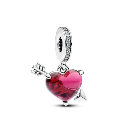 Europe 925 Silver Family Charm Pendant - Boy, Girl, Mom & Sisters Bead for Pandora Bracelet, Sparkling Dangle Jewelry