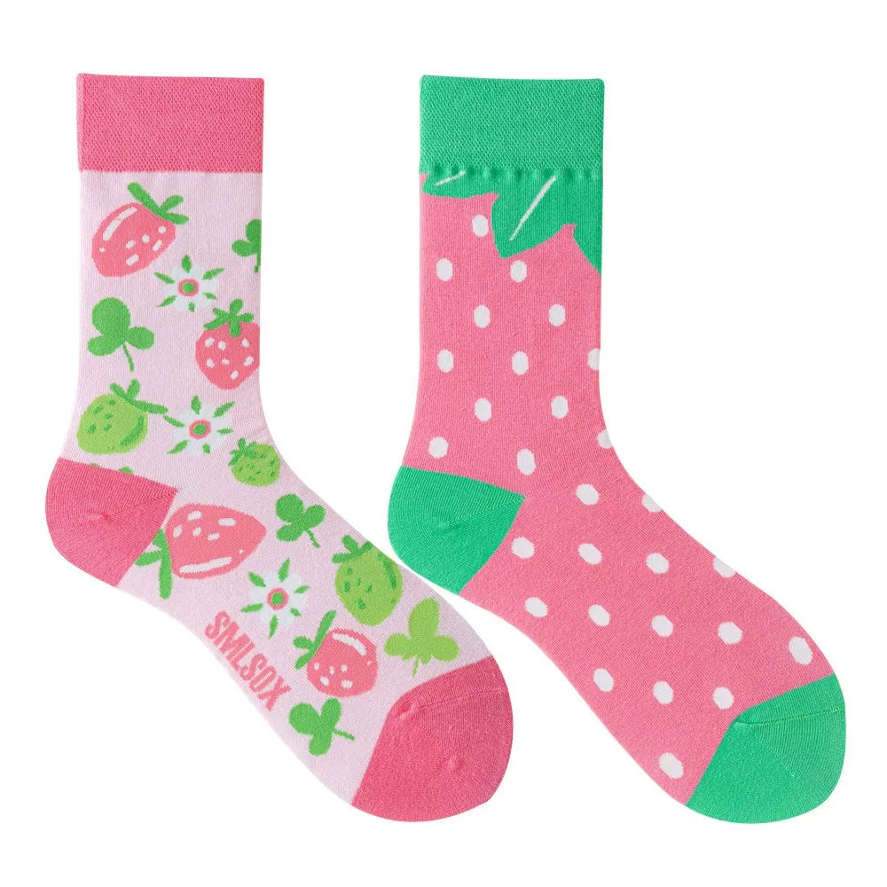 Unisex AB Tide Animal Cotton Socks – Colorful Cat, Dog, Koala, Cow Crew Socks for Men & Women, Four Seasons Gift