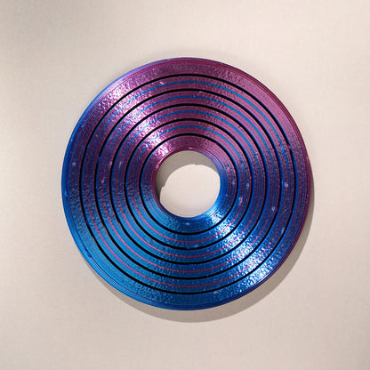 3D Printed Hex Ring - Colorful Rotating PLA Novelty Finger Ring & Desktop Toy