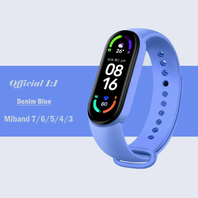 Silicone Strap for Xiaomi Mi Band 3-7 NFC – Sport Replacement Wristband Bracelet