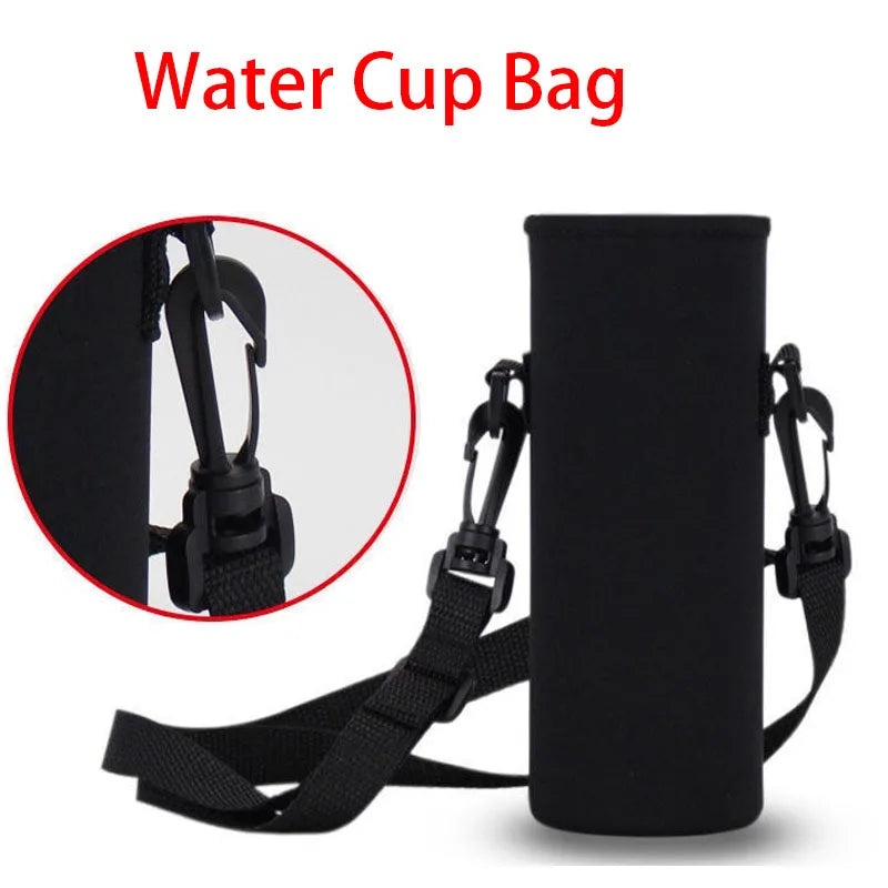 Portable Insulated Water Bottle Holder Bag - Neoprene Thermos Cup Pouch with Adjustable Strap 750ML/1000ML/1500ML