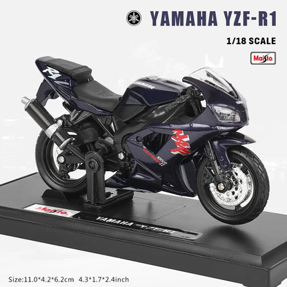 Maisto 1:18 Alloy Motorcycle Model – Yamaha MT-07/MT-10, Ducati, Kawasaki, KTM, Suzuki, BMW