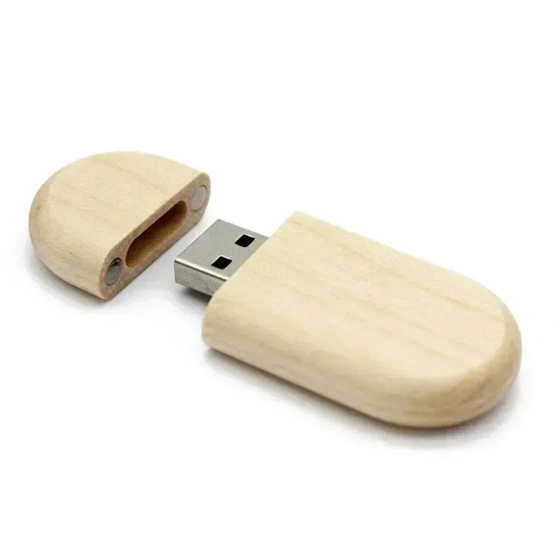 JASTER Wooden Bamboo USB Flash Drive 2.0 – 4GB/8GB/16GB/32GB/64GB/128GB Memory Stick Custom Logo Pendrive for Wedding Gifts & Personal Use