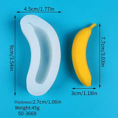 3D Fruit Silicone Mold – Mango, Banana, Durian & Lychee Shapes for Candle, Soap, Chocolate, Cake, Fondant & Aromatherapy Crafts