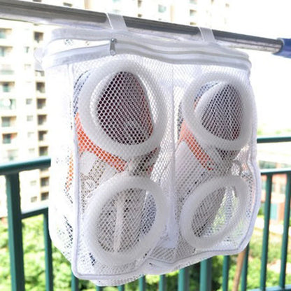 Portable Mesh Shoe Laundry Bag – Washing Machine Safe, Anti-Deformation Shoe Storage & Clothes Organizer