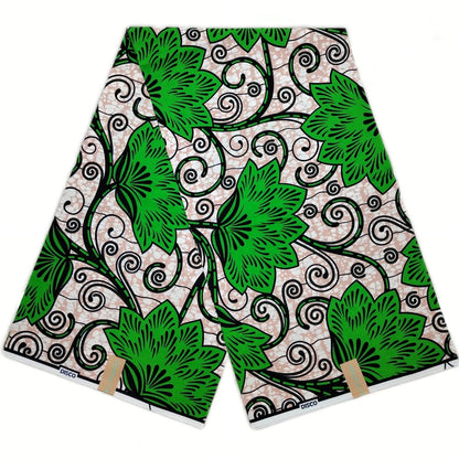 100% Cotton African Ankara Wax Fabric - Soft Real Wax Print for Dresses