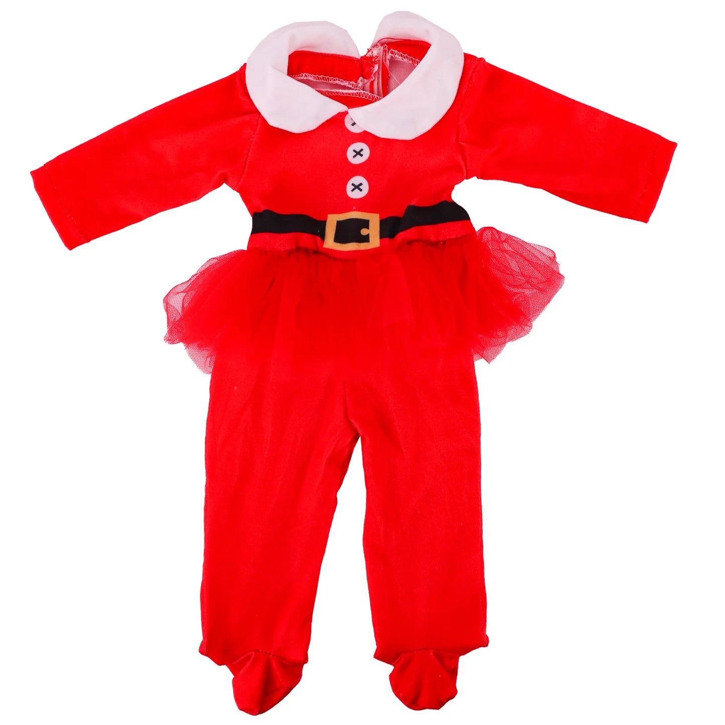 Pop Doll Christmas Outfit — Dress, Top & Pants Set for 18-Inch American and 43CM Reborn Baby Dolls, Our Generation Girl’s Toy Accessories