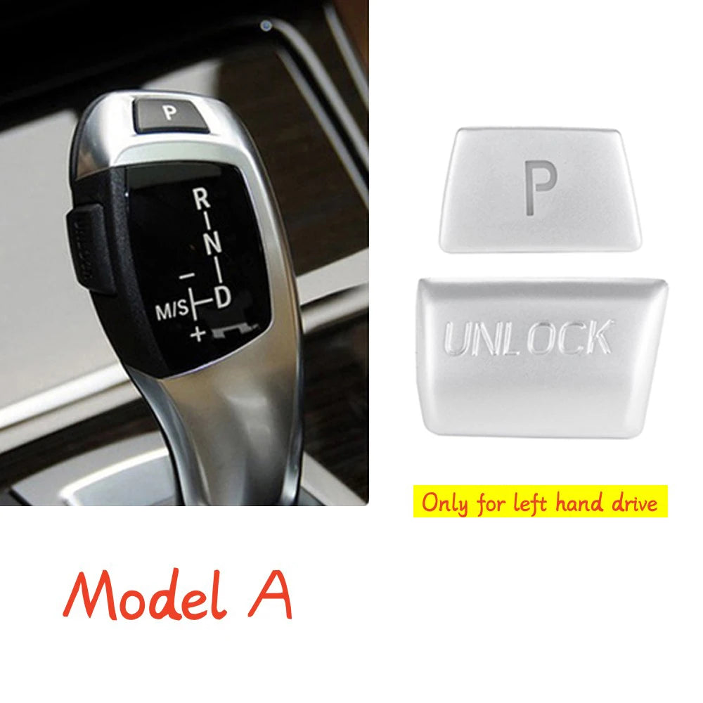 BMW Gear Shift Unlock Button Cover Sticker – Interior Trim Protection for 1–7 Series, X3–X6 (F20–F16 Models)