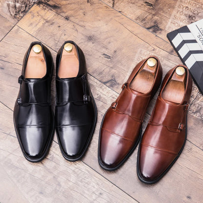 Men’s Genuine Leather Oxford Shoes - Luxury British Lace-Up Business Casual & Wedding Dress Shoes