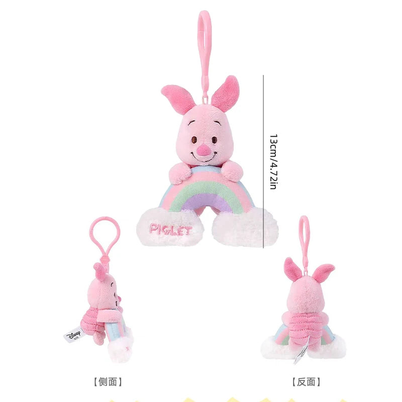 Disney Winnie the Pooh Piglet Plush Keychain — Cute Cartoon Doll Backpack Pendant | Kids Birthday Gift