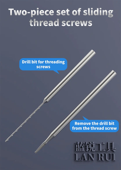 Lanrui U8 2.35mm Alloy Screw Extractor Drill Bit – Stripped Phone PCB Motherboard Screw Removal Repair Tool Kit