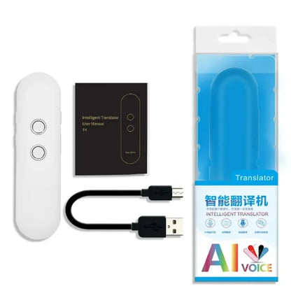 2024 T4 Portable Wireless Smart Voice Translator – 40 Languages Real-Time Two-Way Instant Translation Device with App & Bluetooth Support