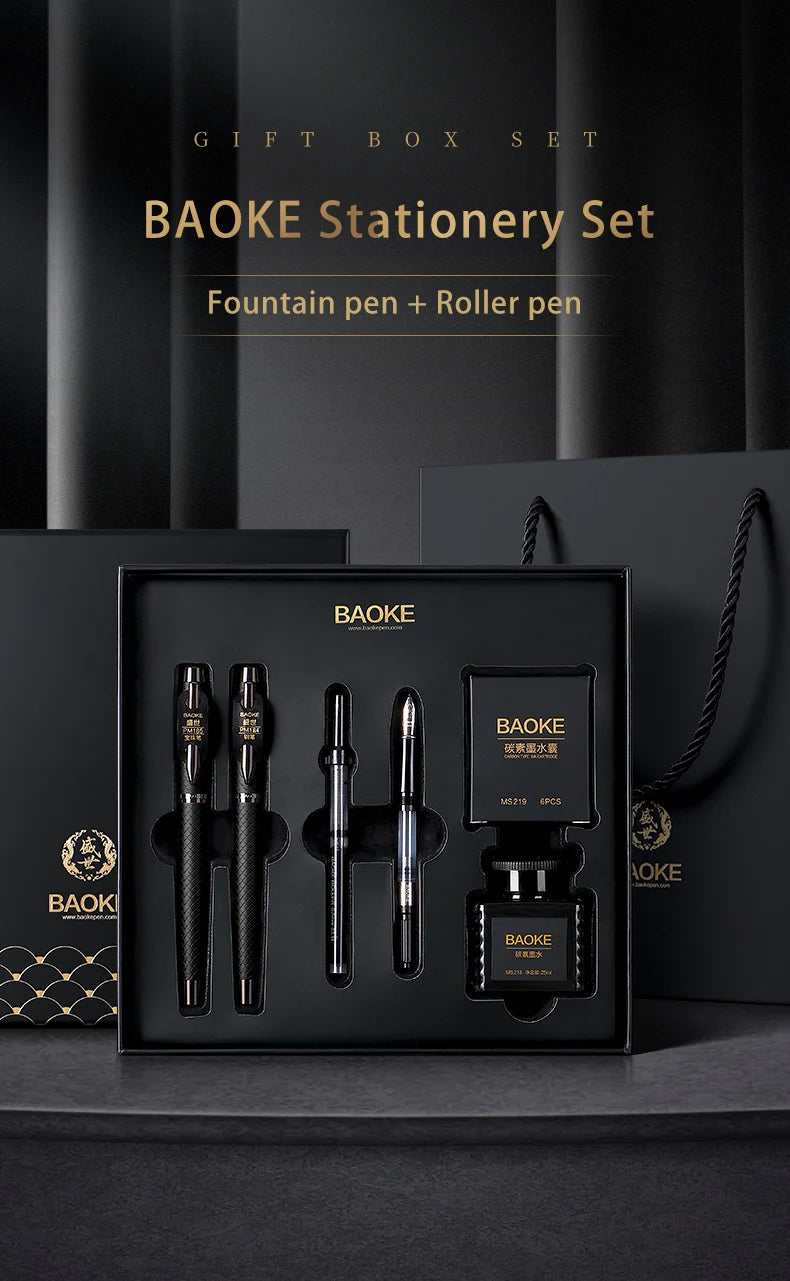 BAOKE T18 Luxury Fountain Pen & Roller Pen Set – Exquisite Gift Set