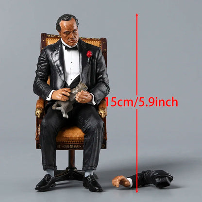 The Godfather Vito Corleone 6" Model Figure — Collectible Doll for Decoration, Toys & Holiday Gift