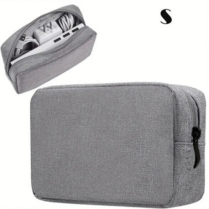 Digital Portable Organizer Case – Travel Storage Bag for Headphones, Chargers, USB Cables & Accessories