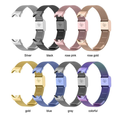 Stainless Steel Mesh Strap for Xiaomi Mi Band 9 & 8 – Metal Replacement Watchband Accessory