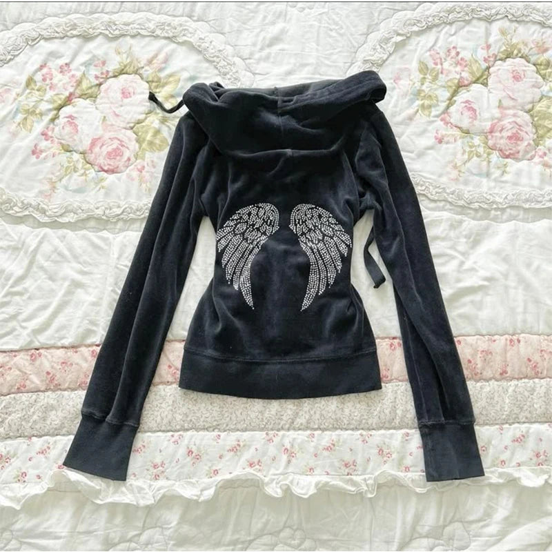 Pink Leopard Print Hooded Zipper Sweatshirt – Slim Fit Long Sleeve Streetwear for Spring & Autumn