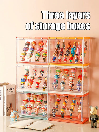 Blind Box Display Rack – Acrylic Bubble Mat Storage Cabinet, Dustproof Doll & Figurine Display Box