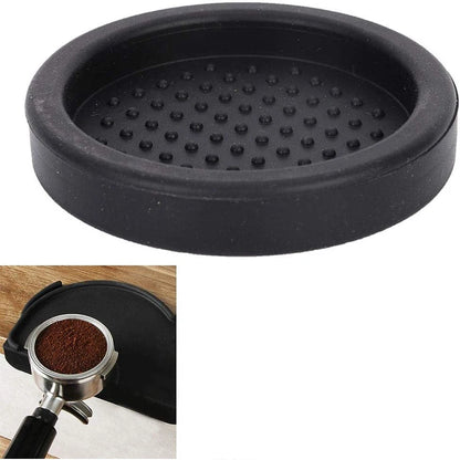 High Quality Silicone Espresso Tamper Mat – Slip-Resistant Rubber Corner Pad (No Tamper Included)