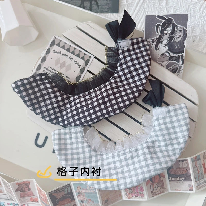 Labubu Doll Accessories — 17cm Luxury Woolen Shawl Suit & Skirt Set with Messenger Bag & Loafers
